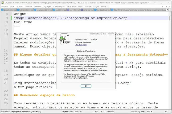 Notepad++ o editor de texto versátil e poderoso